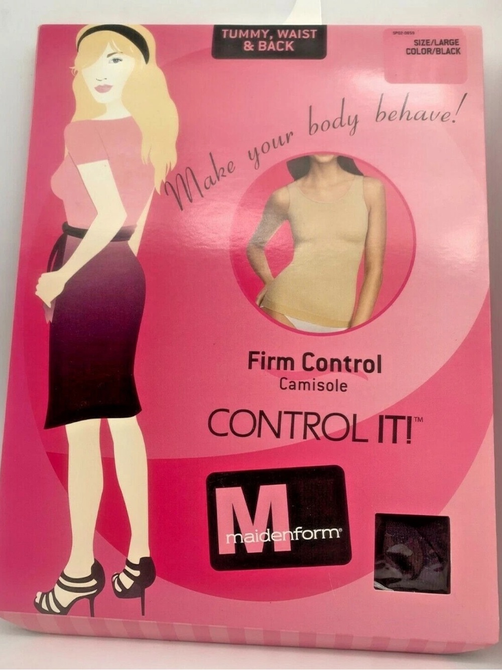 Maidenform Firm Control Camisole Tank Shapewear - size - XL - Beige